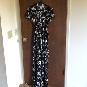 Coco Dolls Floral wrap maxi dress